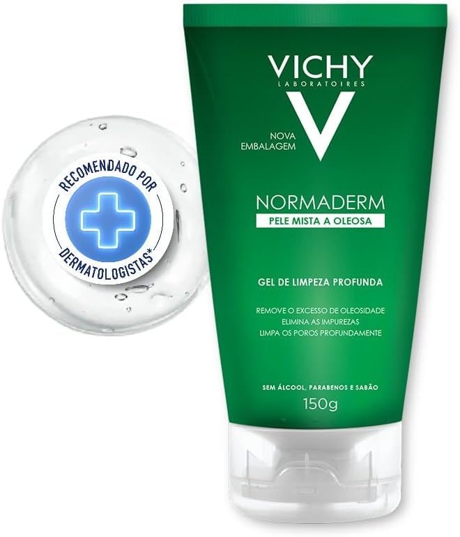 Vichy Normaderm Gel de Limpeza Profunda, com Ácido Glicólico e Salicílico, 300g - Image 2
