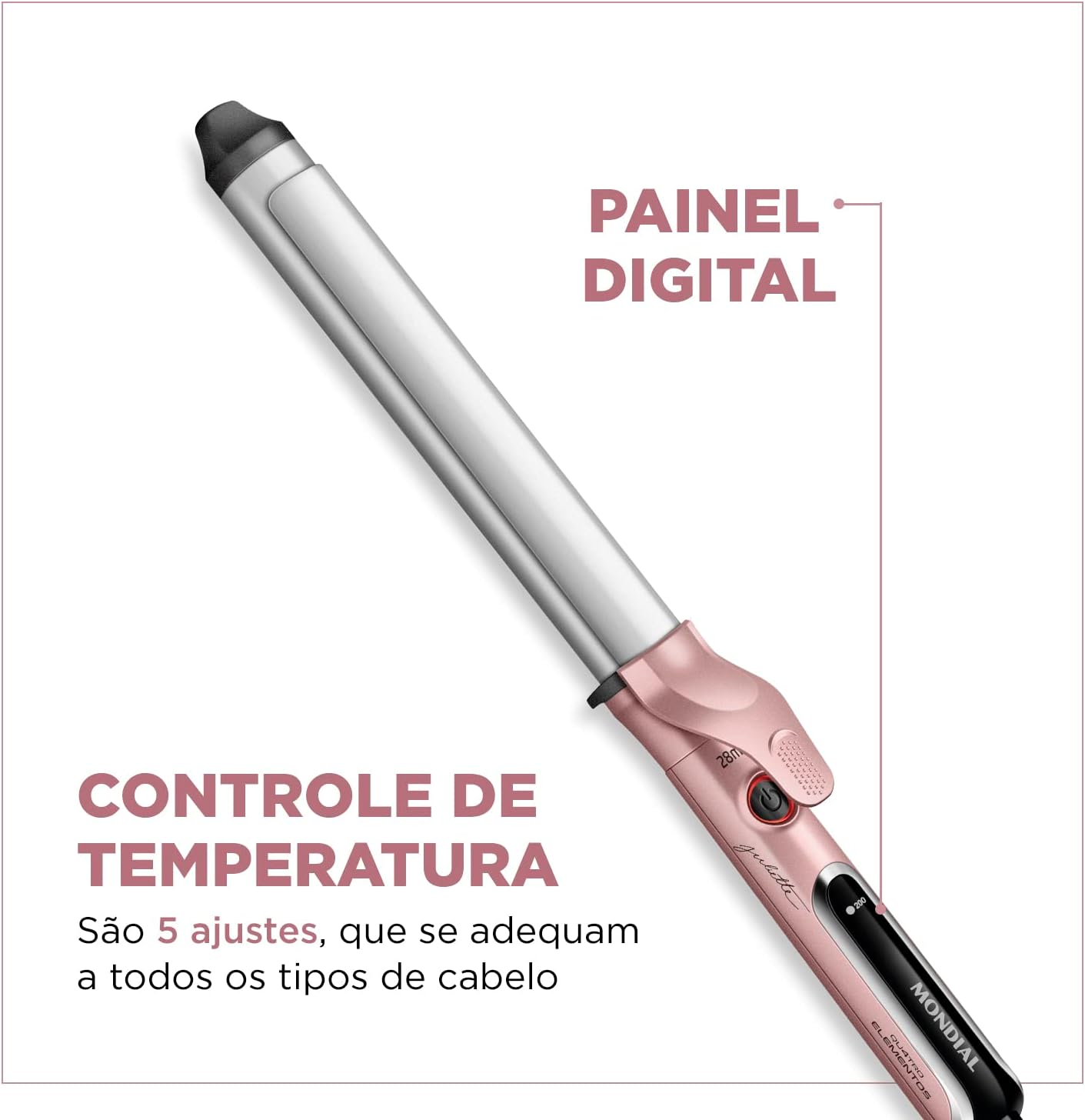 Escova Modeladora, Mondial, Golden Rose, 70W, Bivolt - MC-JU-01 - Image 7
