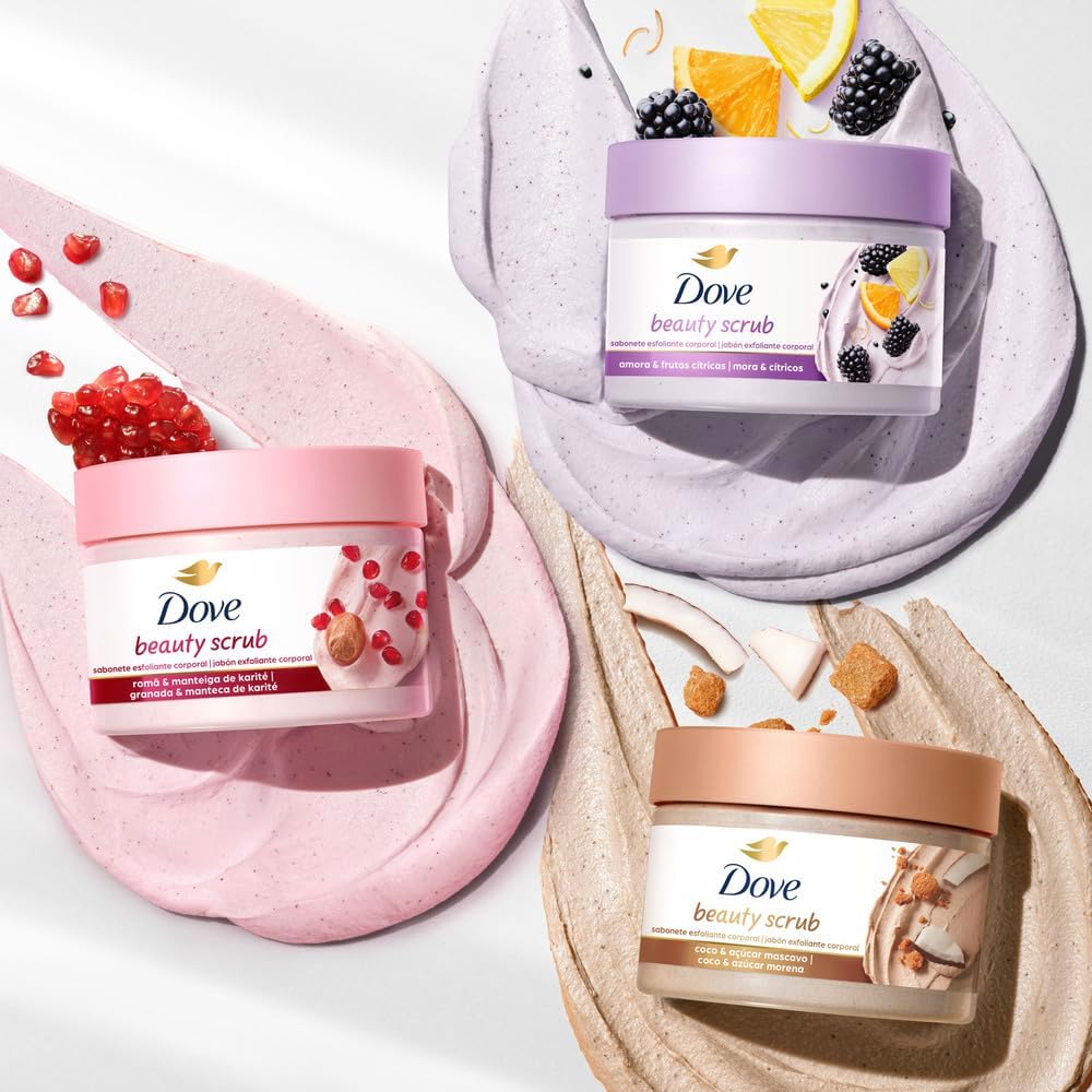 Dove Beauty Scrub Esfoliante Corporal de Coco e Açúcar Mascavo 280g - Image 8