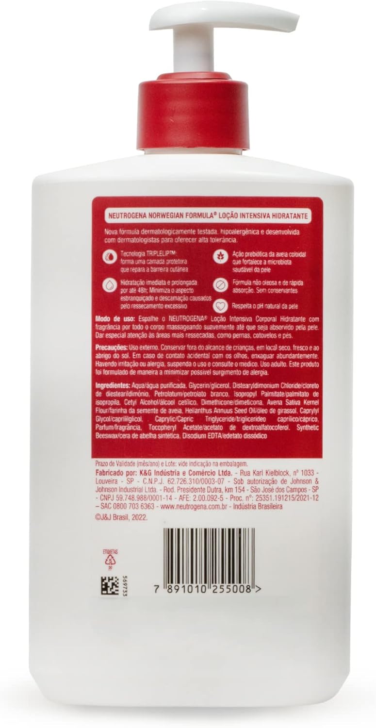 Hidratante Corporal Neutrogena Norwegian Formula Intensivo com Fragrância 400ml - Image 5