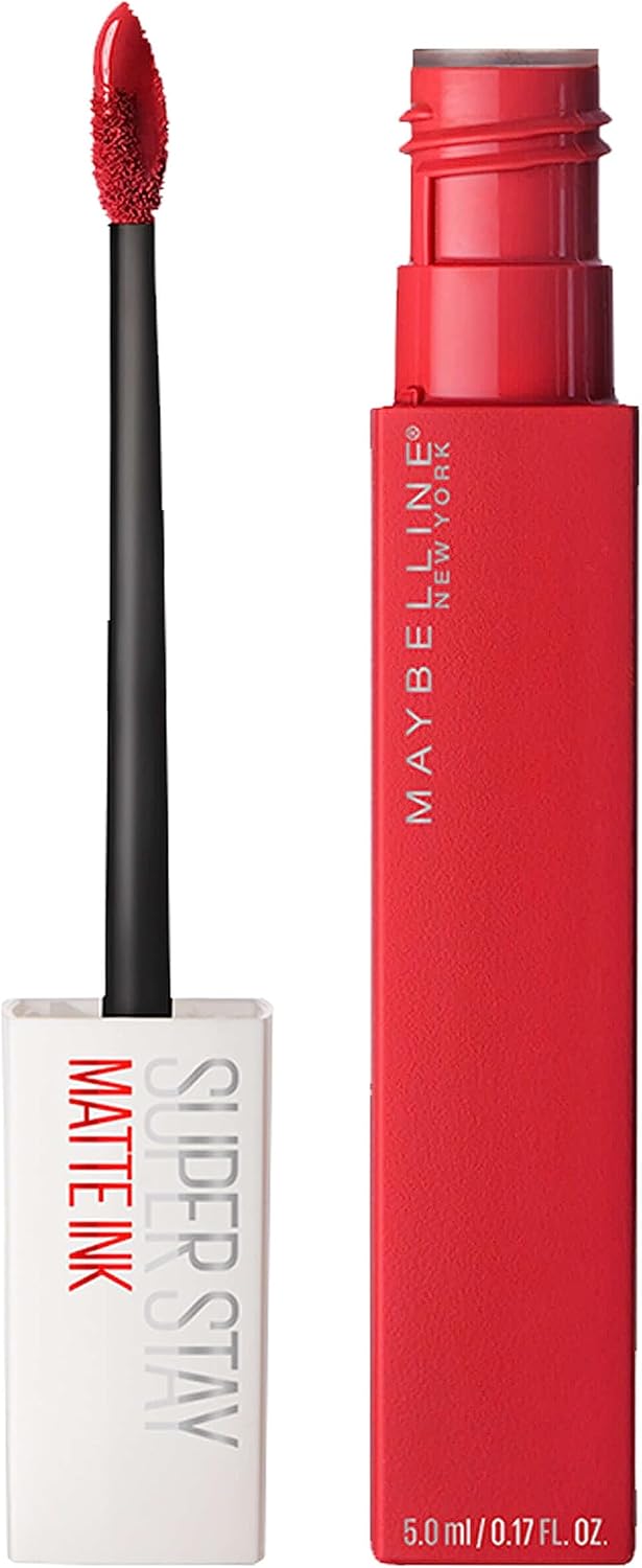 Maybelline SuperStay Matte Ink Batom Líquido Matte Longa Duração 16H com Aplicador Preciso, 5ml