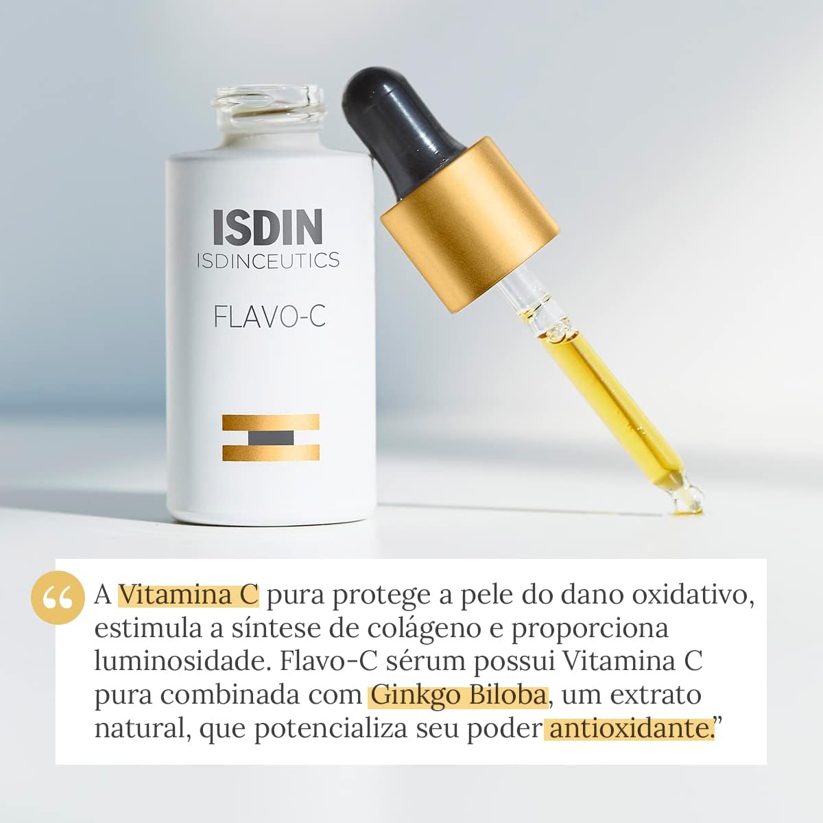 ISDIN Sérum Facial Antioxidante com Vitamina C Isdinceutics Flavo-C - 30ml - Image 6