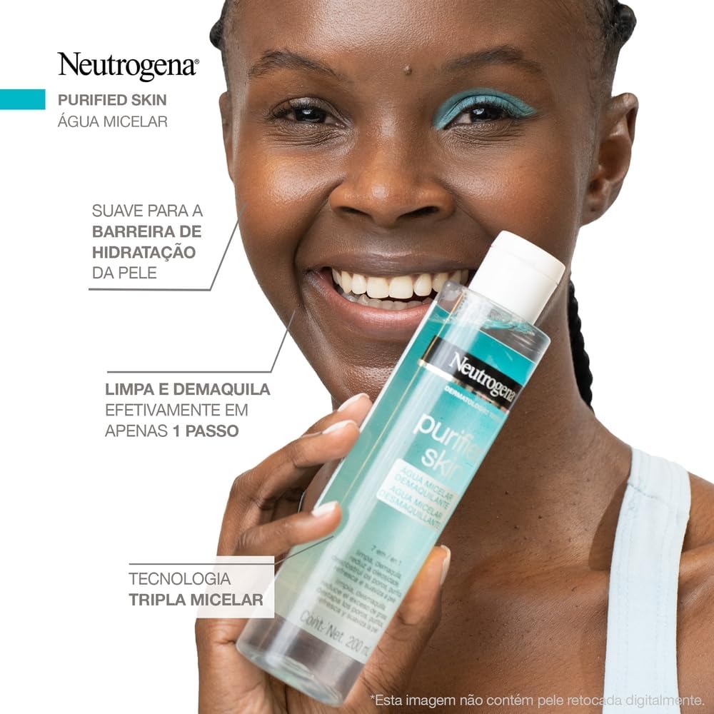 Neutrogena Água Micelar Demaquilante Purified Skin, 200ml - Image 6