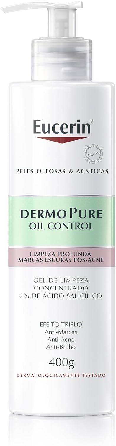 EUCERIN Gel de Limpeza Facial AntiAcne DermoPure Concentrado 400ml