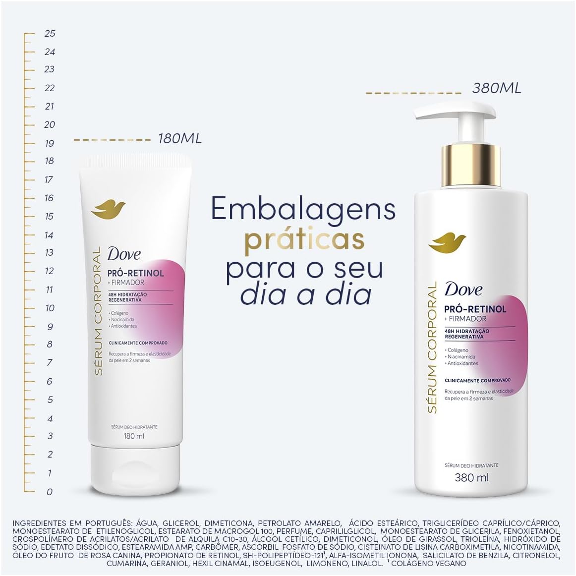 Dove Sérum Hidratante Corporal Pró-Retinol + Firmador 180ml - Image 6