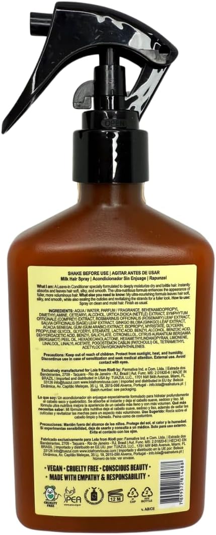 Rapunzel Milk Leave-in Spray 250ml , Lola Cosmetics - Image 2