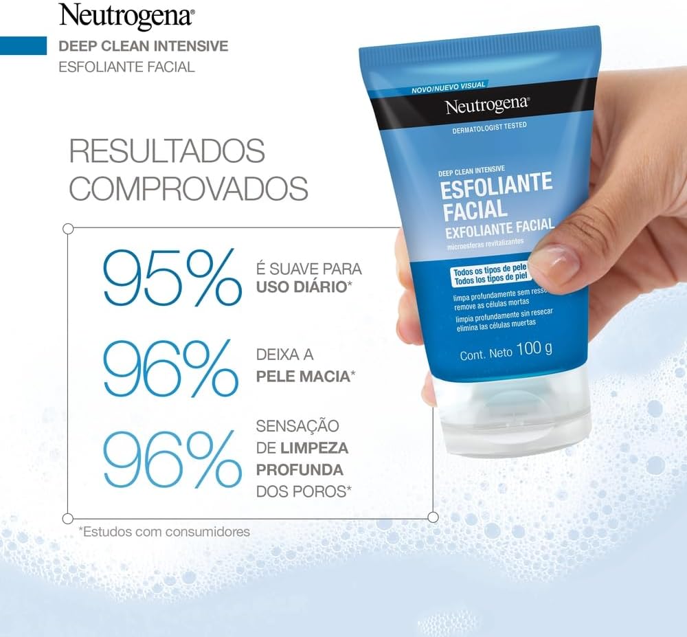 Neutrogena Gel Esfoliante Facial Deep Clean Intensive,100g - Image 6
