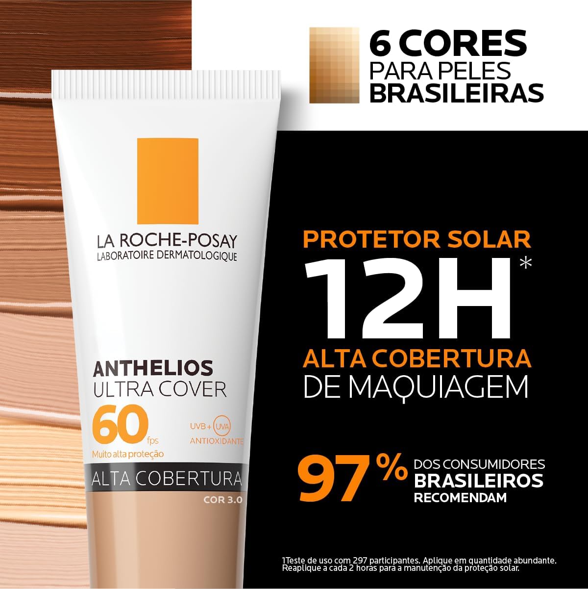 La Roche-Posay, Ultra Cover, Protetor Solar com Cor, FPS60, 30g - Image 16