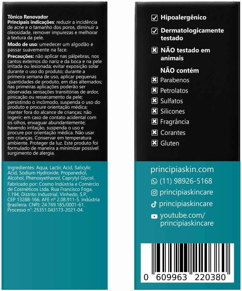 Tônico Principia 7% Ácido Lático + 1% Ácido Salicílico - Image 2