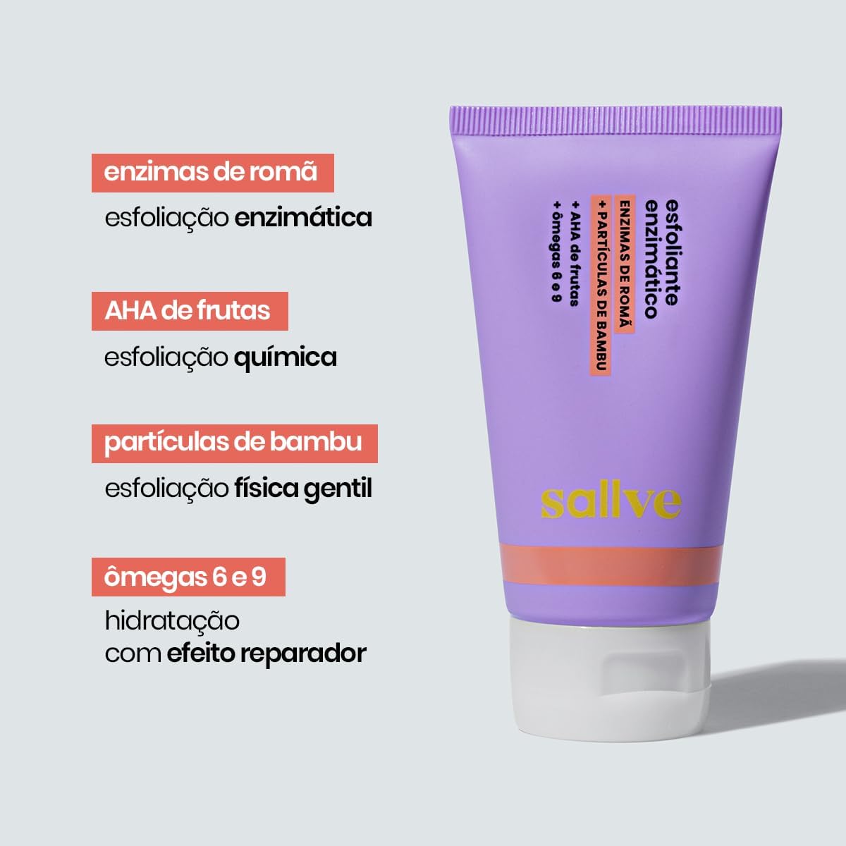 Esfoliante Enzimático 70g - Enzimas de Romã + Partículas de Bambu - Image 5