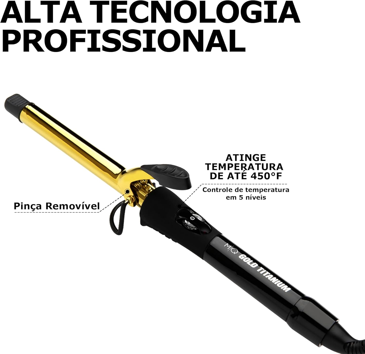 MQ Professional - Modelador de Cachos Profissional Gold Titanium - 32mm - Bivolt - Image 11