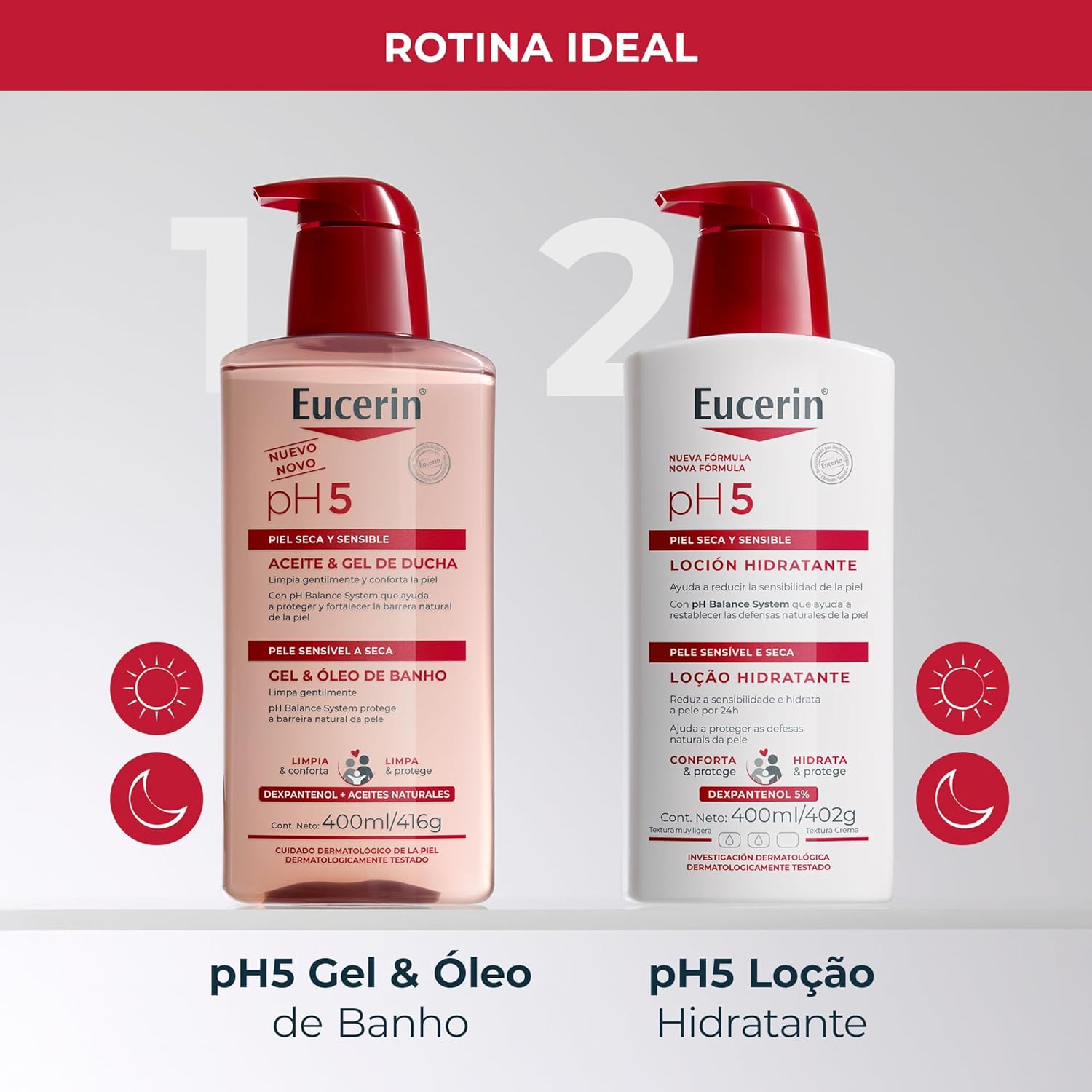 Eucerin PH5 Gel e Óleo de Banho 400ml - Image 7