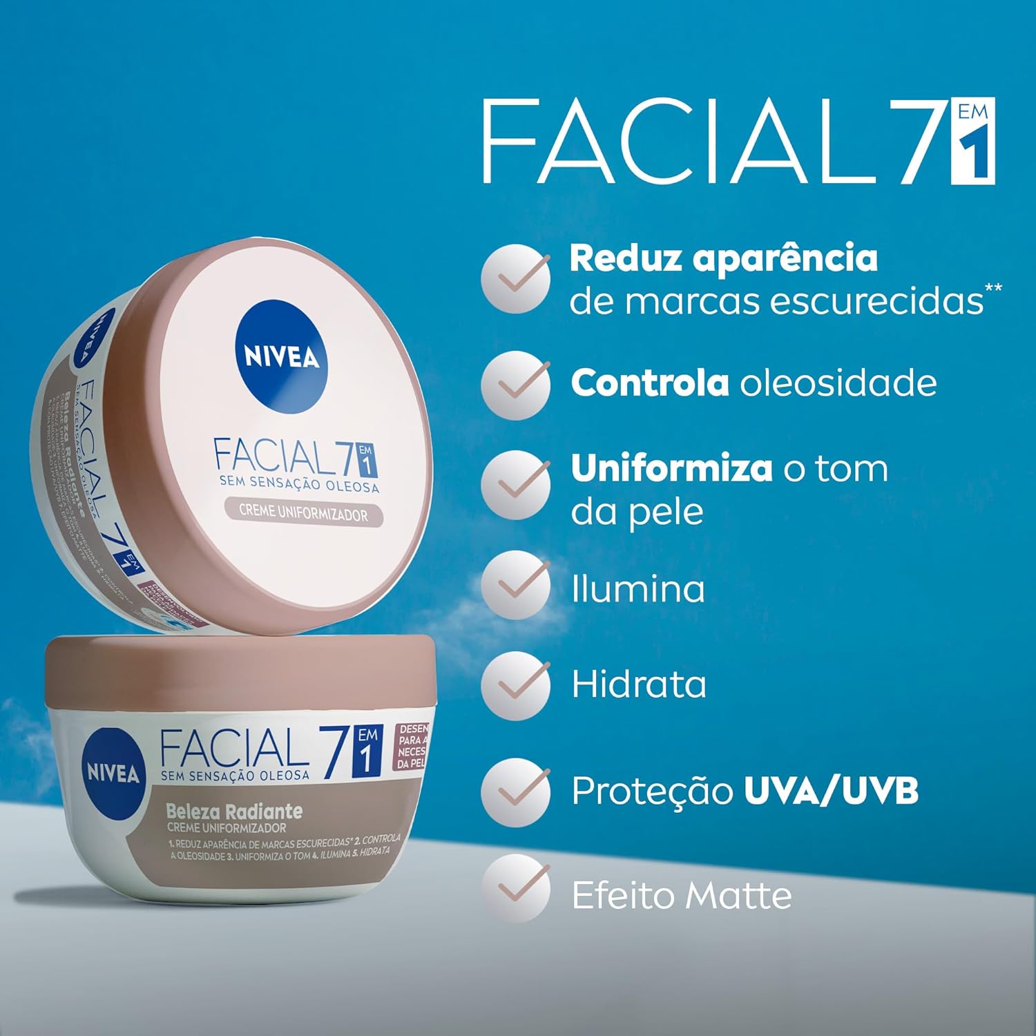 NIVEA Hidratante Facial Beleza Radiante 7 em 1 100g - Image 3