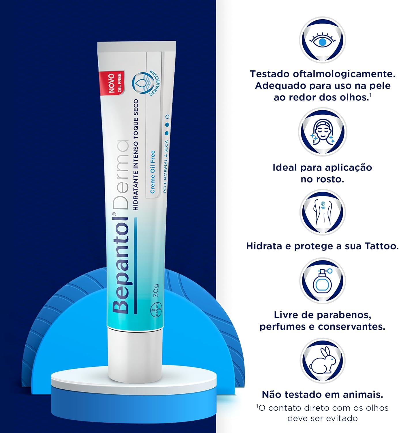 Bepantol Derma Toque Seco 30g, Hidratante Facial Pele Oleosa - Image 3