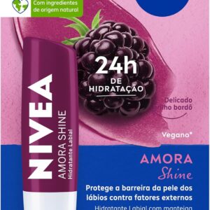 NIVEA Hidratante Labial Amora Shine 4,8 g - Amora