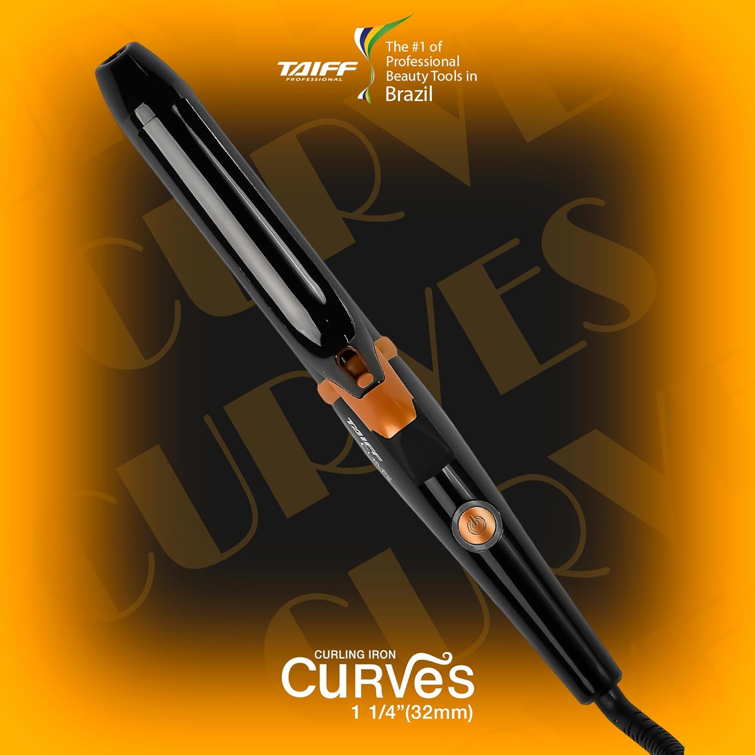Modelador 1 1/4 Curves, Taiff, Bivolt, Preto, Modelador Curves 1 1/4" - Image 2