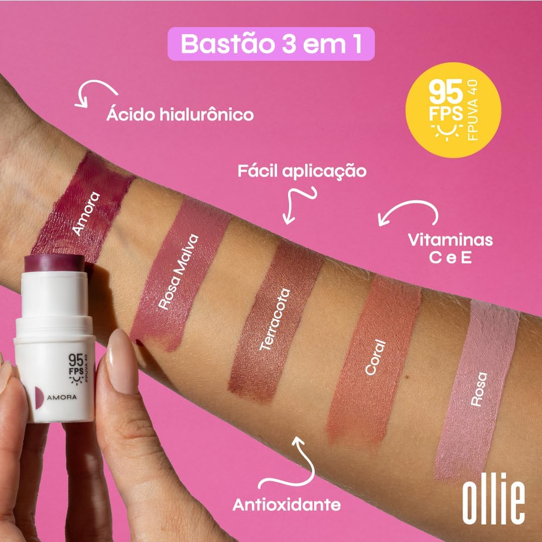 Blush Batom e Sombra FPS 95 Terracota - Image 3