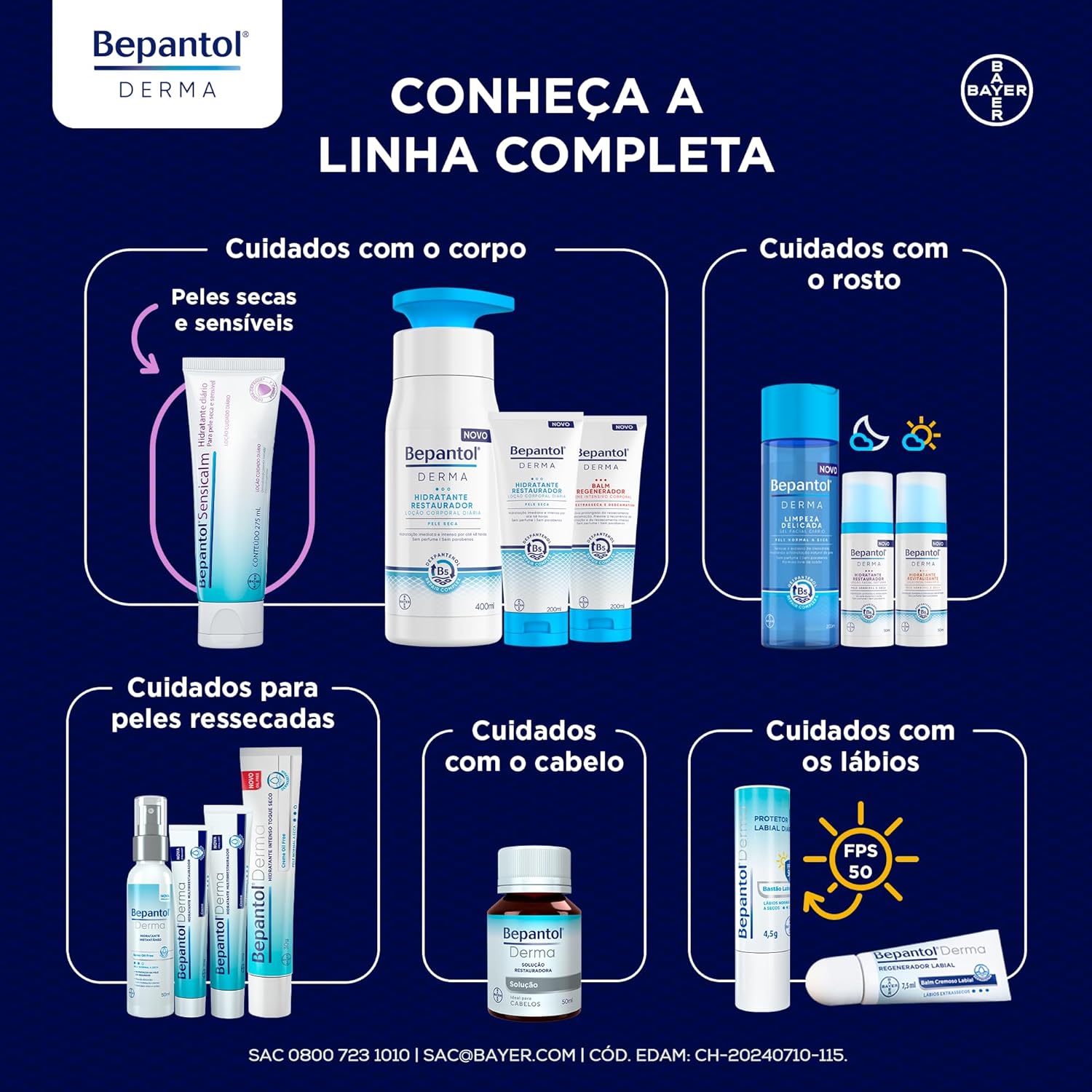 Creme Bepantol Derma, Pro Vitamina B5, Niacinamida - Image 7