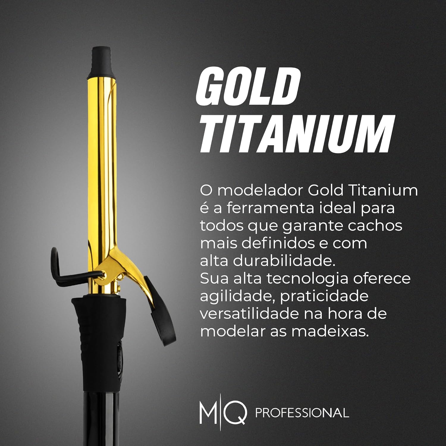 MQ Professional - Modelador de Cachos Profissional Gold Titanium - 32mm - Bivolt - Image 8