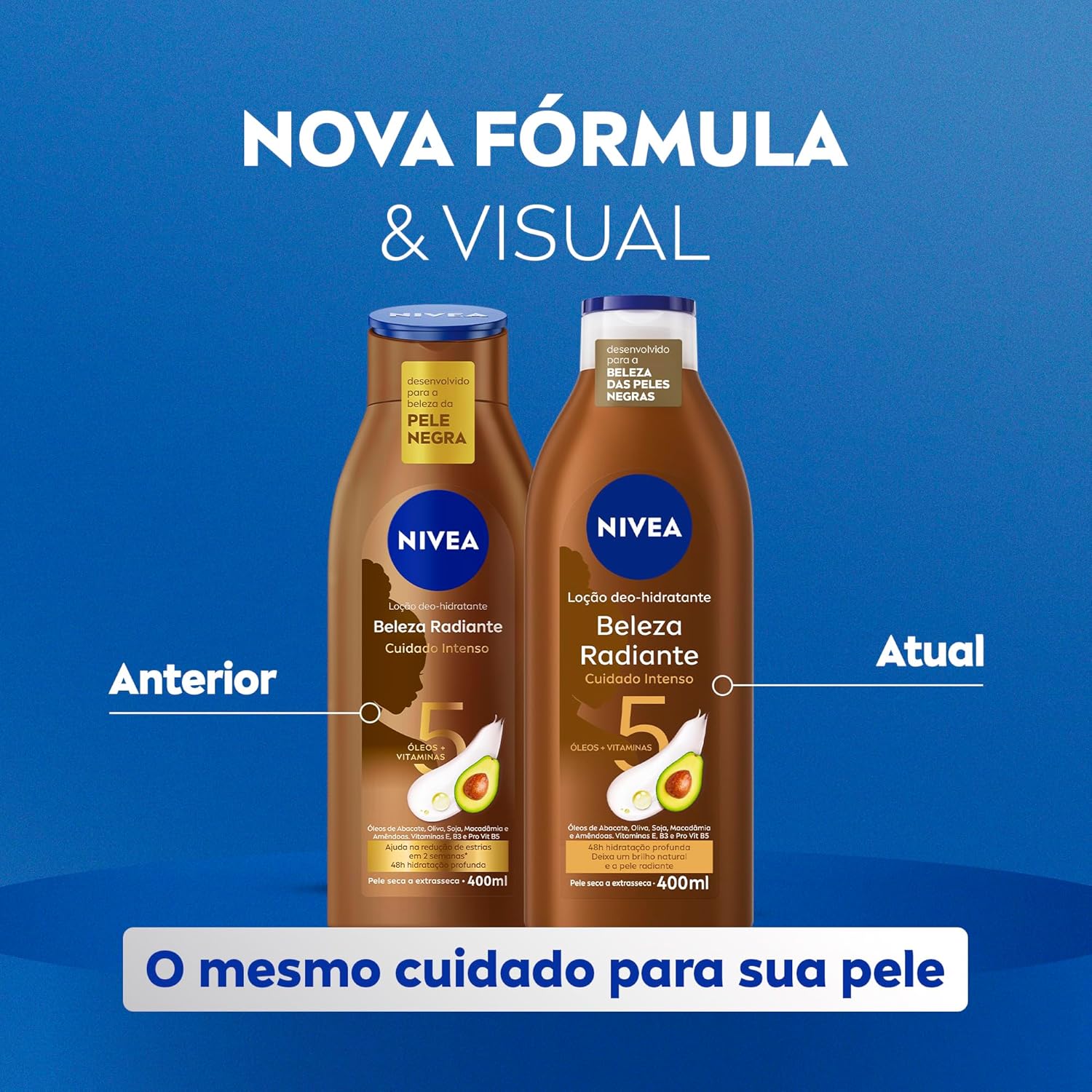 NIVEA Hidratante Desodorante Beleza Radiante Cuidado Intenso 400ml - Image 4