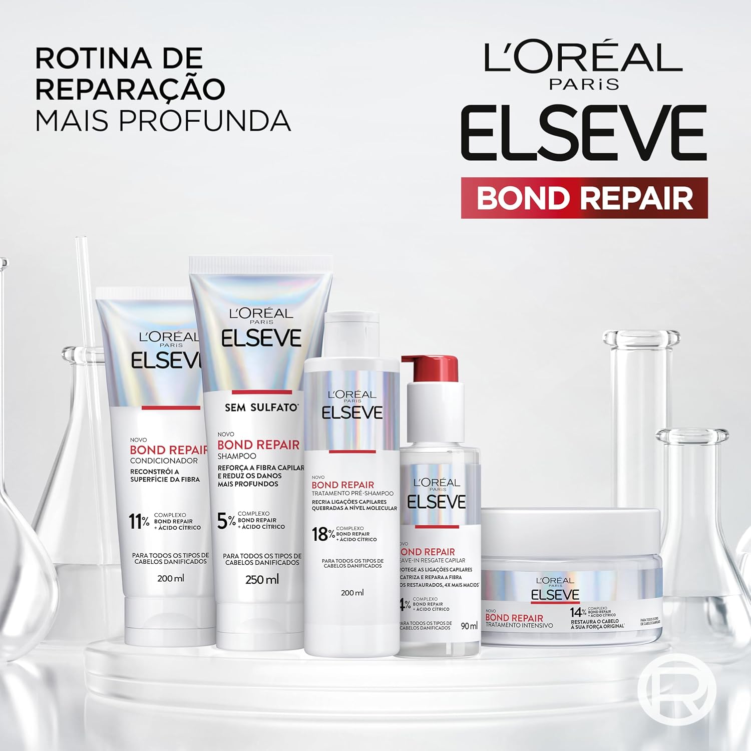 L'Oréal Paris Elseve Bond Repair Leave-In Finalizador Resgate Capilar com Ácido Cítrico e Glicina, 90ml - Image 8