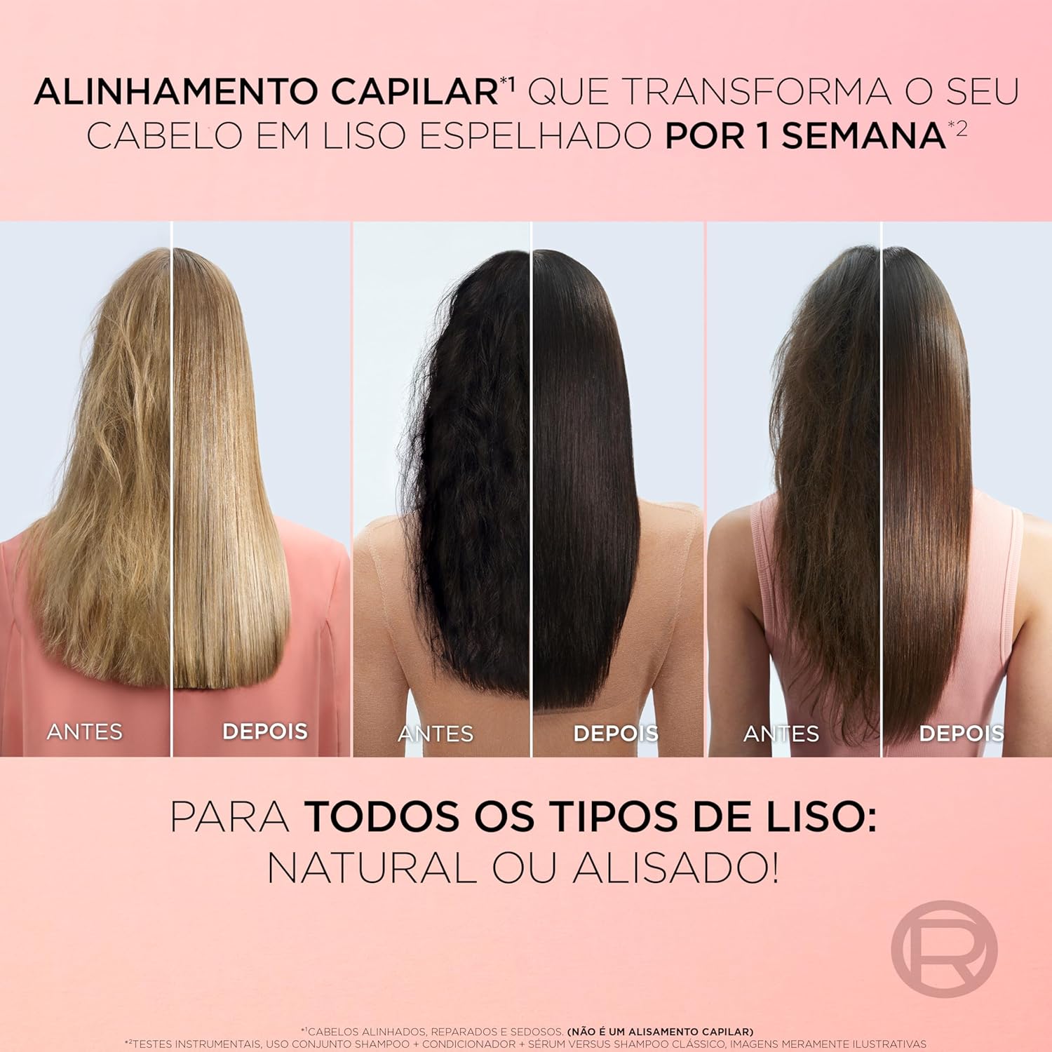 L'Oréal Paris Elseve Liso dos Sonhos Condicionador, com Efeito Liquid Hair, Enriquecido com AHA e Queratina Vegetal, 400ml - Image 6