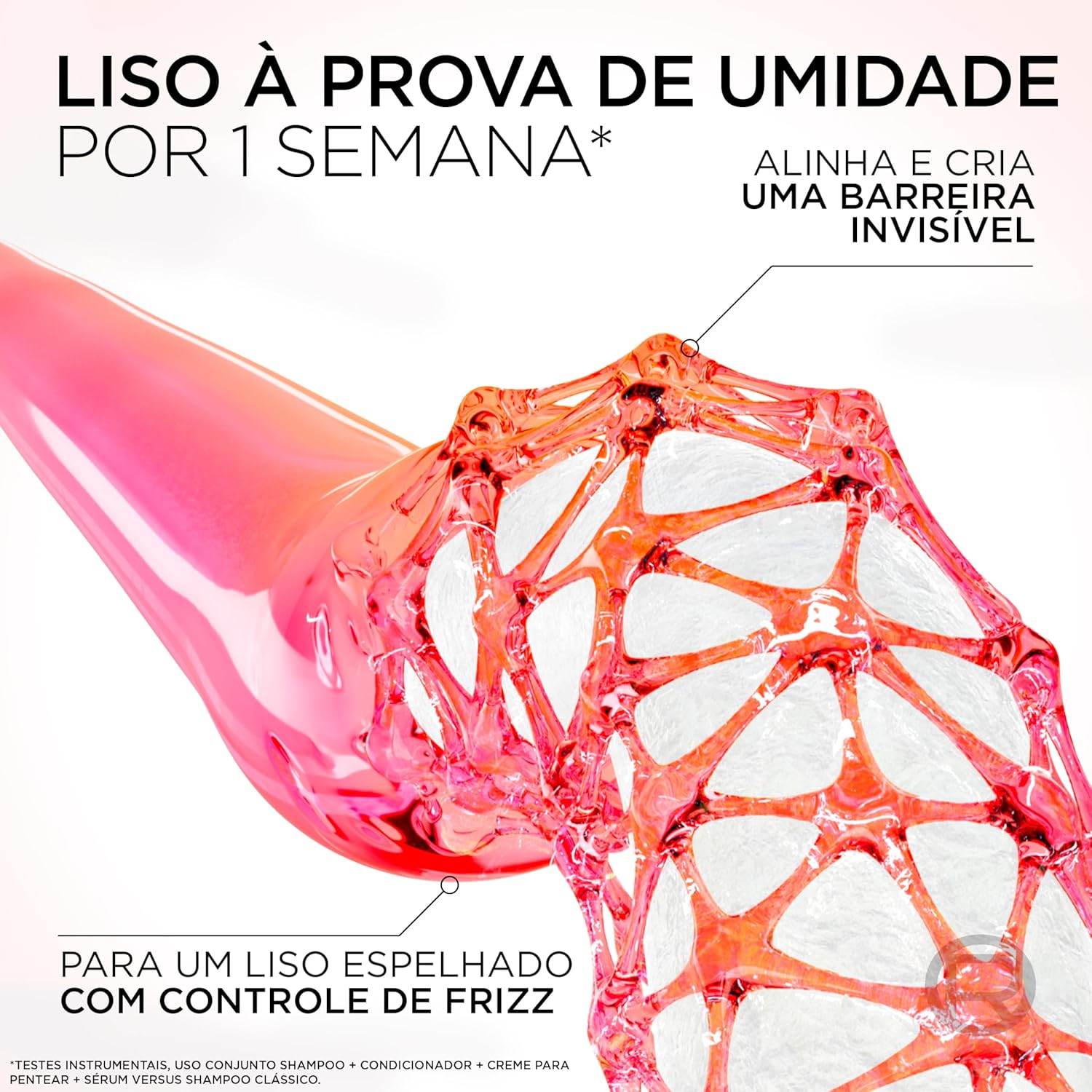 L'Oréal Paris Elseve Liso dos Sonhos Condicionador, com Efeito Liquid Hair, Enriquecido com AHA e Queratina Vegetal, 400ml - Image 5