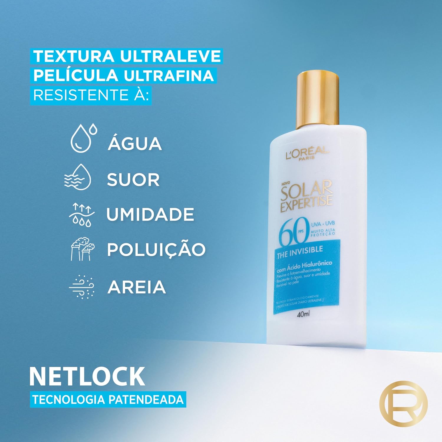 L'Oréal Paris Solar Expertise, Protetor Solar Facial The Invisible Fluido FPS60, 40g - Image 27