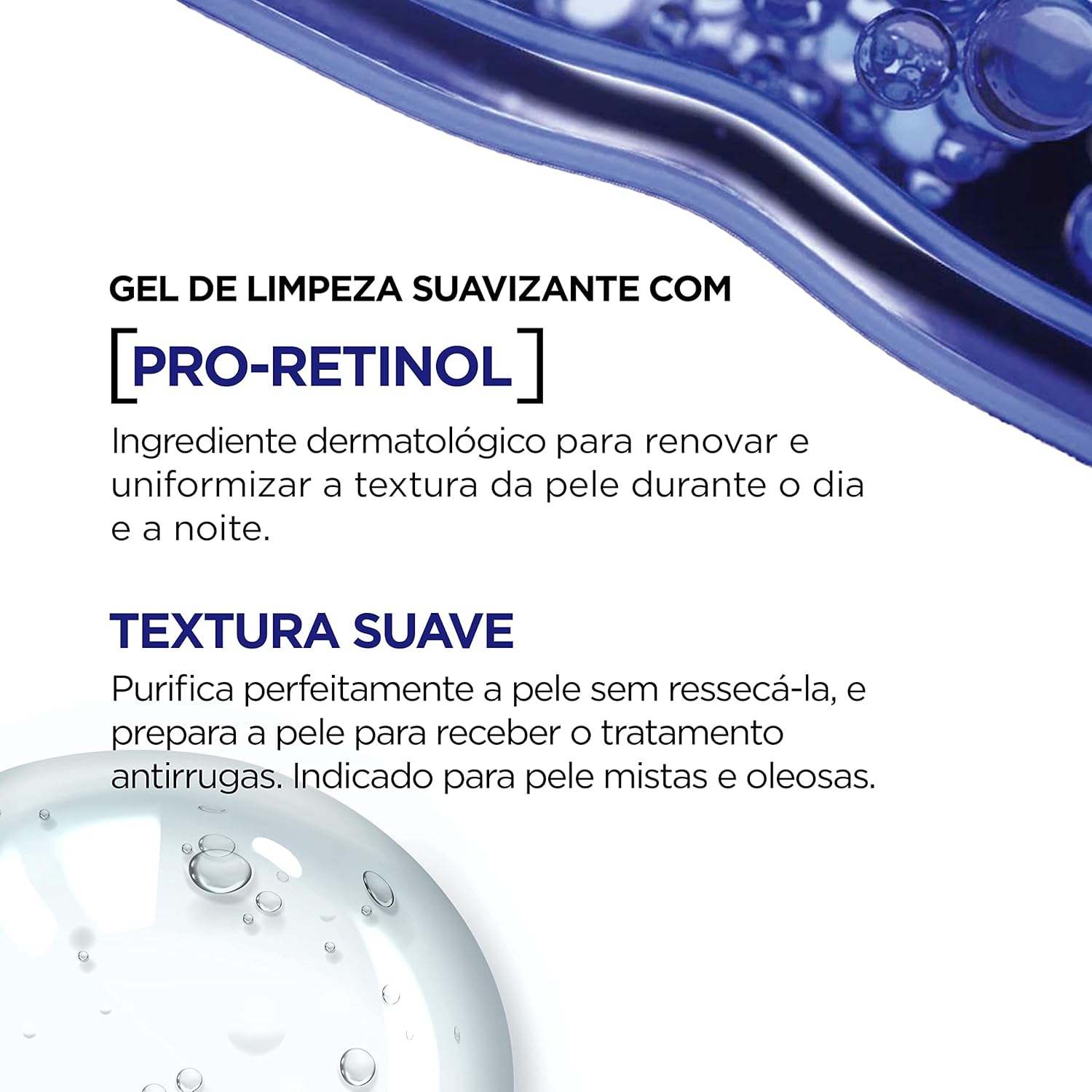 Gel de Limpeza Facial Suavizante Revitalift Retinol 150g - Image 3